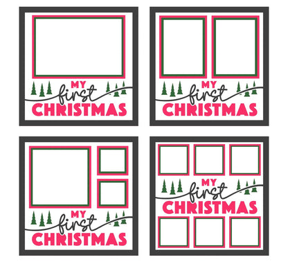 My First Christmas Layered Picture Frame