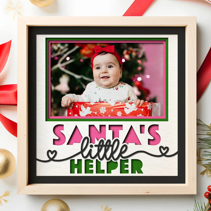 Santa's Little Helper Layered Picture Frame