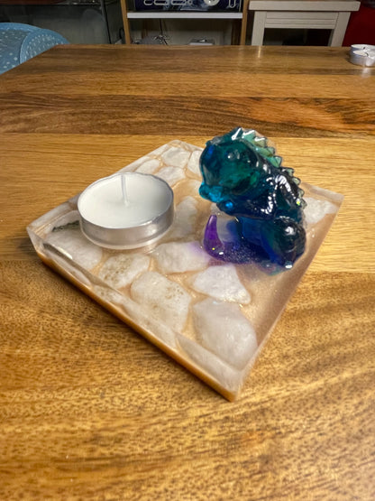 Tea Light Candle Holder Epoxy Resin