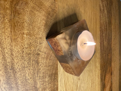 Tea Light Candle Holder Epoxy Resin