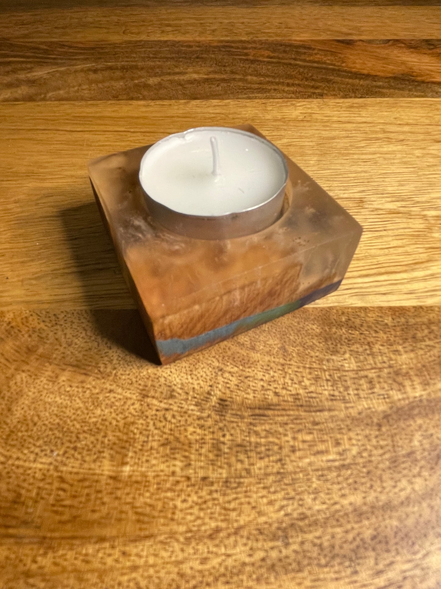 Tea Light Candle Holder Epoxy Resin