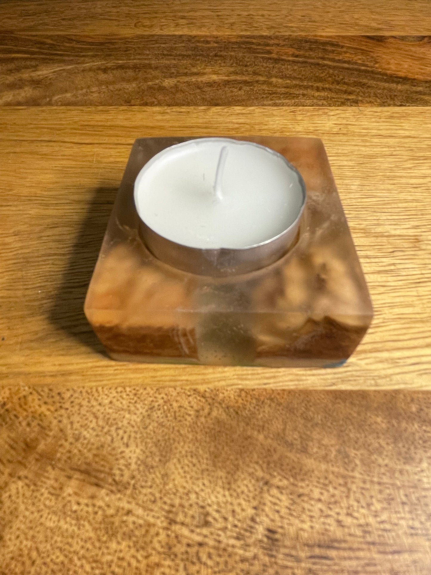 Tea Light Candle Holder Epoxy Resin