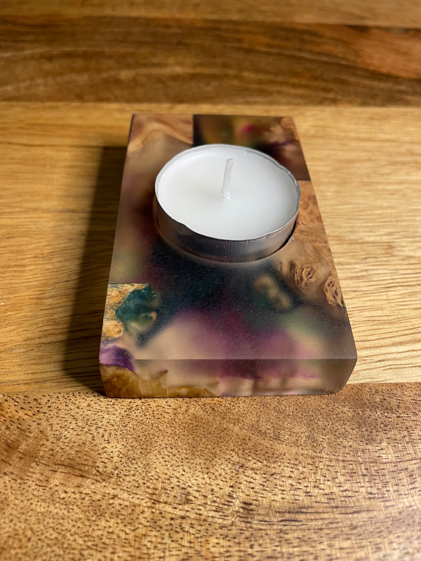 Tea Light Candle Holder Epoxy Resin