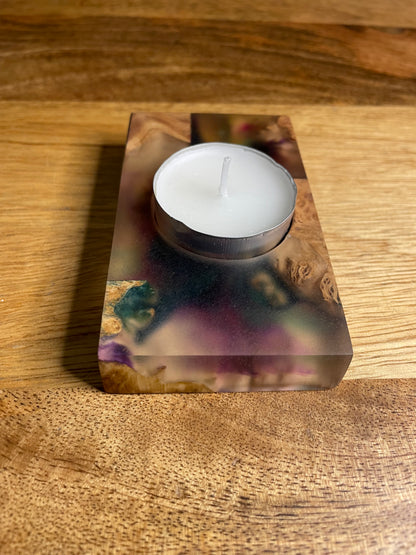 Tea Light Candle Holder Epoxy Resin