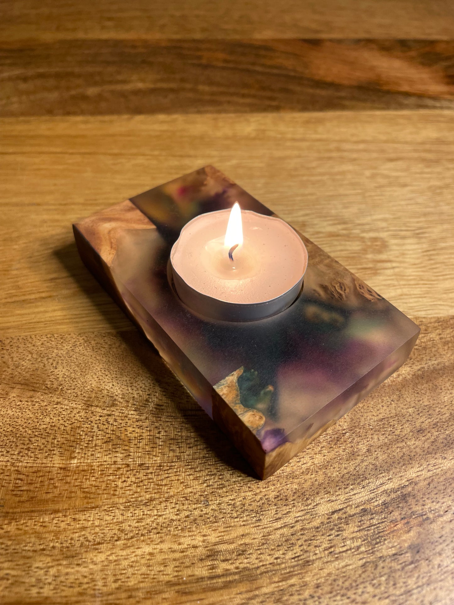 Tea Light Candle Holder Epoxy Resin