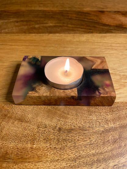 Tea Light Candle Holder Epoxy Resin