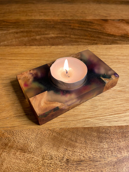 Tea Light Candle Holder Epoxy Resin