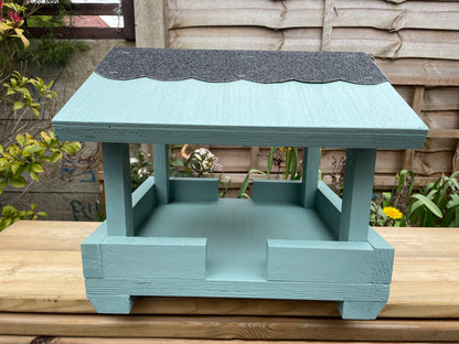 Garden Bird Feeder Table Top - pastel colour seagrass