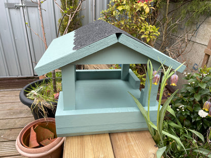 Garden Bird Feeder Table Top - pastel colour seagrass