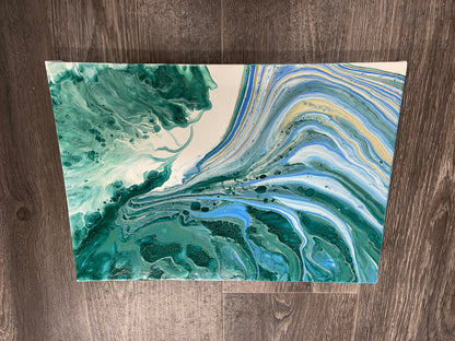 Original Fluid Acrylic Pour Art