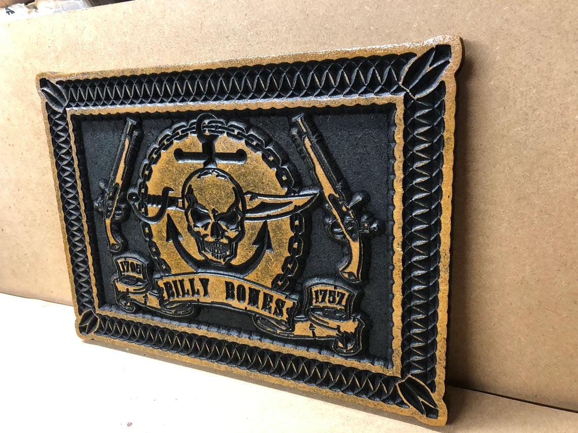 Billy Bones Pirate Skull Wall Art