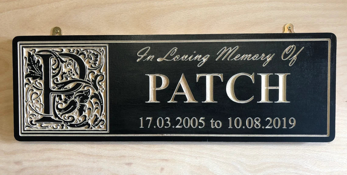 Personalized Wooden Pet Memorial Sign