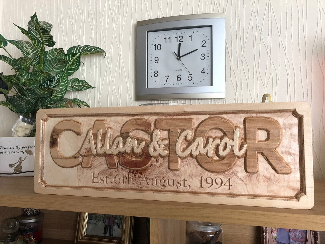 Personalized wedding family established gift