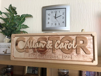 Personalized wedding family established gift