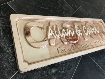 Personalized wedding family established gift