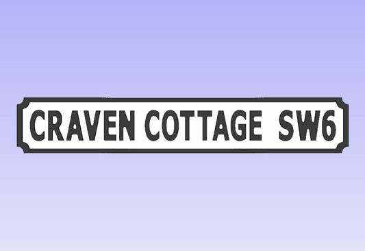 Craven Cottage SW6 - Street Sign - Wall Art