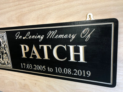 Personalized Wooden Pet Memorial Sign