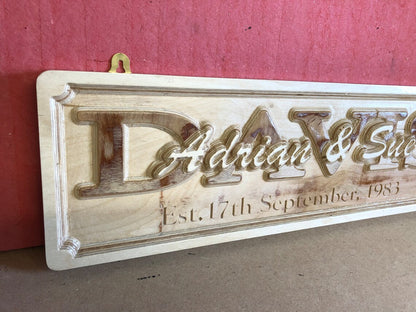 Personalized wedding family established gift