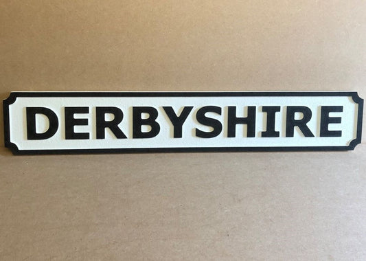Derbyshire - Street Sign - Wall Art