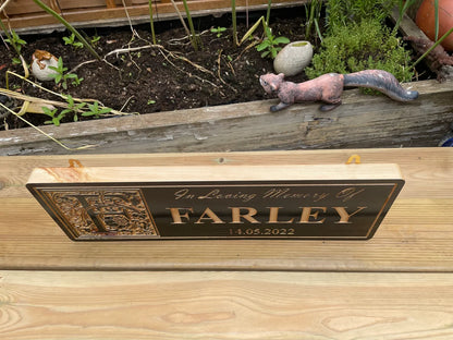 Personalized Wooden Pet Memorial Sign