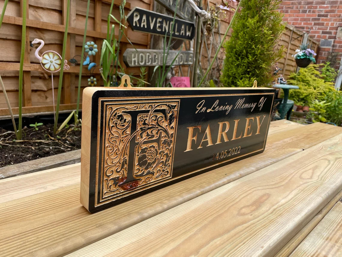 Personalized Wooden Pet Memorial Sign