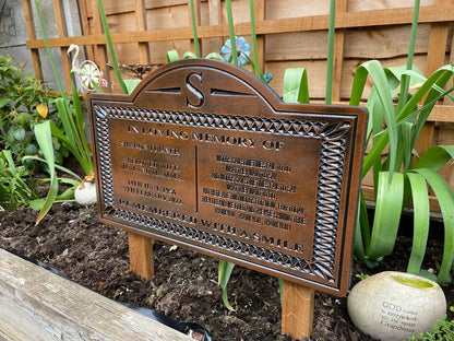 Personalized Memorial Plaque